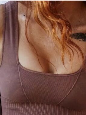 Free People Movement Good Karma Square-Neck Athletic Bra Size S